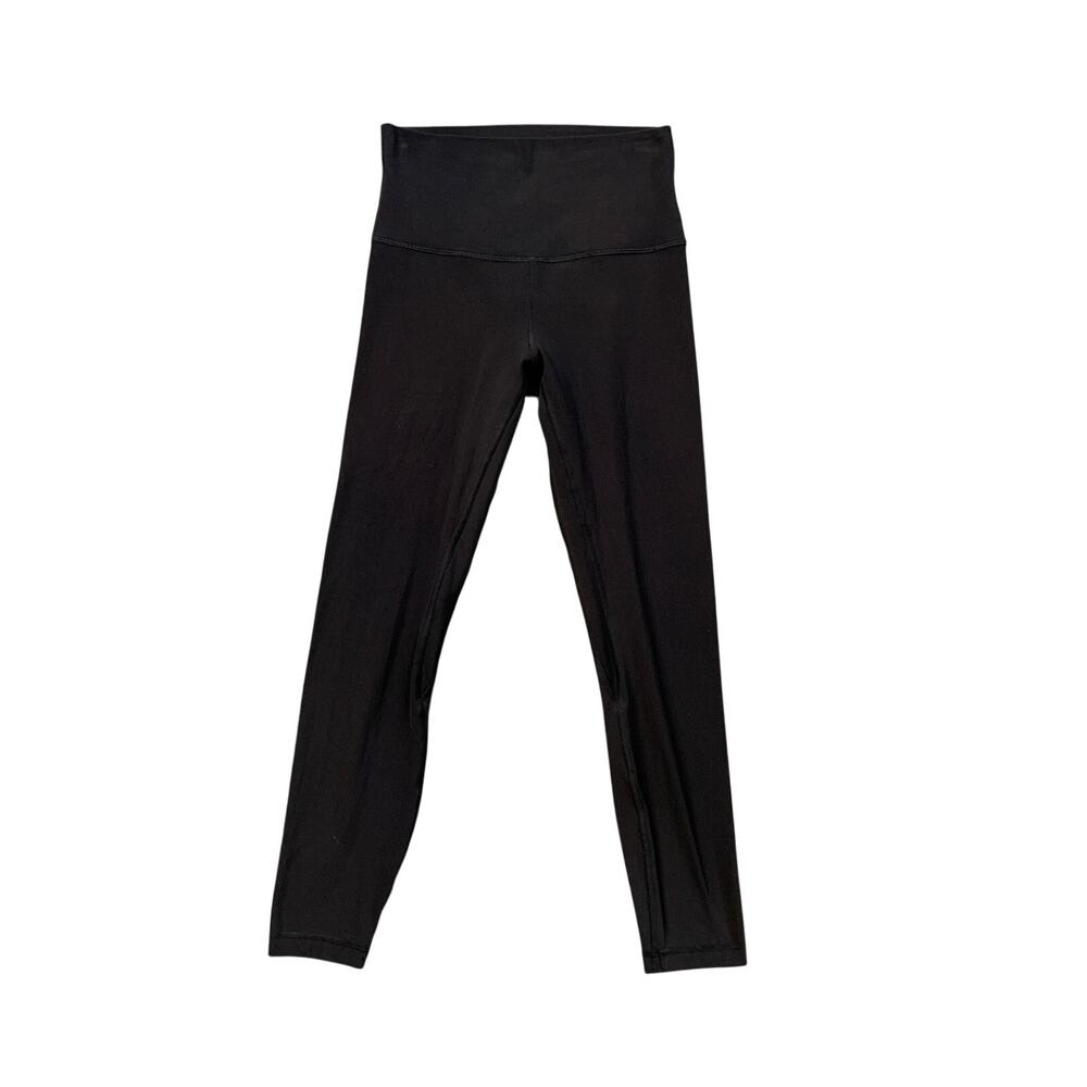 Lululemon Leggings Womens 4 Black Align High Rise Cropped Yoga Workout Active